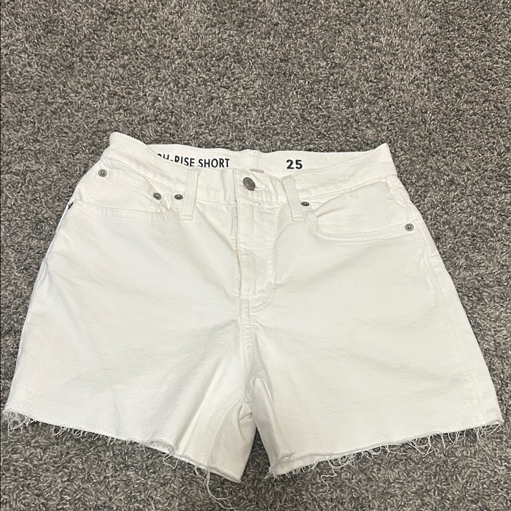 J. Crew Women's White Jean Shorts